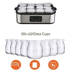 Yogurt <b>Maker</b> 12 Cup Electric With Timer And Temperature Control Multi Function <b>Breakfast</b> Machine - Product Image 4