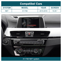 Autoradio multimédia avec écran tactile de 10,25 pouces pour BMW X1 F48 2015 2018 NBT, CarPlay sans fil, Android Auto, 1920*720, autoradio, navigation