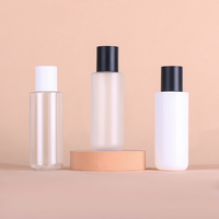 Botella de Plástico Mate de Lujo de 120 ml para Cuidado de la Piel, para Almacenamiento de Esencia y Uso Profesional en Salones de Belleza