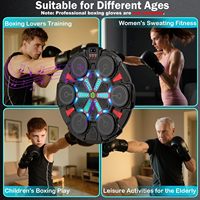 RS Nouvelle Conception Machine de Boxe Musicale Électronique en Plastique, Cible de Réaction Intelligente à Fixation Murale pour Enfants