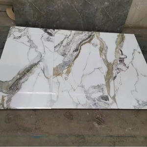 Tuile de <span class=keywords><strong>roche</strong></span> de luxe légère 600x1200 mur de fond de sol antidérapant Pandora blanc nouvelle grande plaque salon - Product Image 2