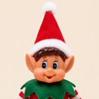 Maßgefertigte Weihnachts-Langbein-Elfenpuppe aus Polyester, Sitzende Feiertagsdekoration für Zuhause und Kamin