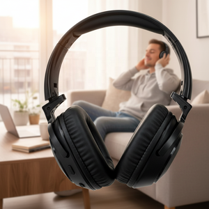 Auriculares Inalámbricos para TV de Doble Banda 2.4G+BT con Base de Carga y Transmisor 2 en <span class=keywords><strong>1</strong></span> - Product Image 1