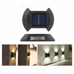 8LED Solar <b>LED</b> <b>Light</b> Outdoor IP65 Waterproof Balcony Wall <b>Lights</b> for Yard Street Landscape Garden Decor Lamp Motion <b>Sensor</b> - Product Image 1