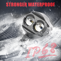 Projecteur de brouillard à LED U12 de 2 pouces pour accessoires de moto Phare antibrouillard à LED