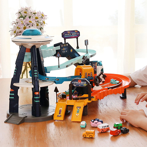 ITTL Idées Cadeaux <span class=keywords><strong>Enfants</strong></span> : Ensemble <span class=keywords><strong>de</strong></span> Jeu d'Aventure Ferroviaire avec Voitures et Piste, Jouet pour Garçons et Filles en Plastique ABS, Âges 2-13 ans - Product Image 2