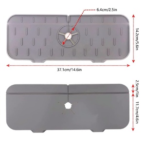 Tapis de séchage classique en silicone anti-éclaboussures, résistant à l'eau et écologique, idéal pour la cuisine et la maison - Offre Spéciale - Product Image 6