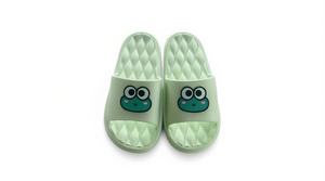 Fex15 Cartoon <b>Slippers</b> Green Anti-Slippery Open Toe EVA Outsole All Seasons Home <b>Slippers</b> Size 36/37 38/39 40/41 - Product Image 1