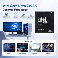 Processeur Intel Core Ultra 7 265K en boîte, 20 cœurs, 20 threads, 5,5 GHz, LGA1851, CPU, fourniture d'usine OEM pour l'assemblage de PC, en stock