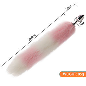 Queue artificielle Costume Cosplay Queue de Renard Anal Plug Set Gay Faux Renard Queue Plug Anal Butt Stopper Acier Inoxydable Jouets pour Adultes - Product Image 2
