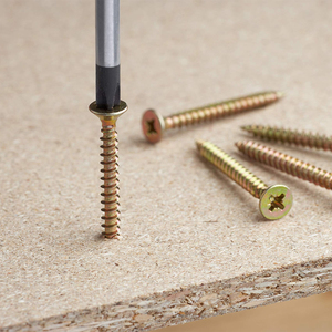 Vít ván dăm | Thép carbon | Mạ kẽm | Vít ren sâu cho tấm gỗ | M4–M5 - Product Image 1