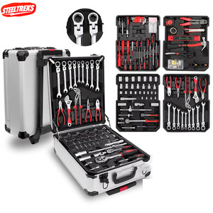 187 Pieces Handmade OEM Large Convenient Portable Tool Bag Easy to Carry Car Repair Ratchet Steel Wrench Set - Product Image 2