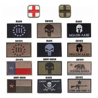 Patchs de moral tactiques en broderie, vente en gros, crochet et boucle