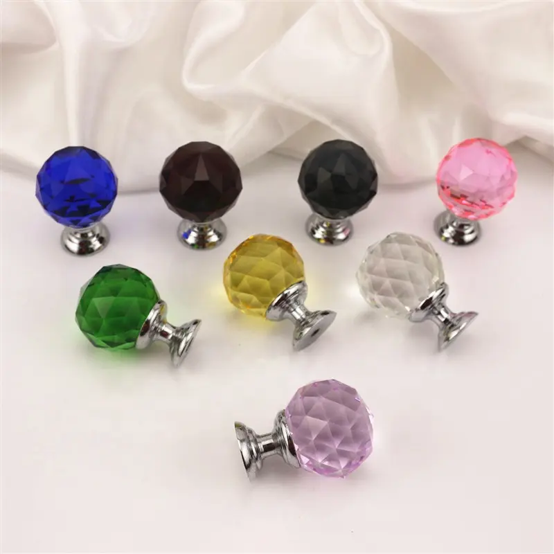 Cheap Price Crystal Knobs Crystal Furniture Knobs Crystal Glass Cabinet Handles Glass Handle for Door