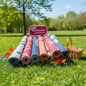 좋은 품질의 양면 야외 러그, 파티오용 러그, 플라스틱 짚 러그, RV 파티오 매트, 발코니 아파트 RV 파티오 피크닉용 - Product Image 1