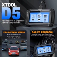 Herramienta de Diagnóstico Automotriz XTOOL D5 2026, Escáner OBD2 para 5 Sistemas (ABS, EPB, Airbag, Motor), Datos en Tiempo Real, CAN FD, FCA, Actualización Gratuita de por Vida