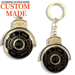 Tự thiết kế móc khóa 3D khắc chữ logo hợp kim kẽm, bán buôn làm quà tặng khuyến mãi - Product Image 1