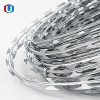 Fil barbelé en spirale simple ou double, 30-110 cm, diamètre de bobine personnalisé, clôture de protection pour vergers