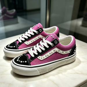 Nouvelles <span class=keywords><strong>Chaussures</strong></span> de Skate en Toile Tendance 2026 Style Vintage avec Perles - Product Image 4