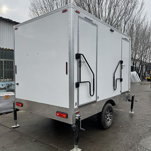 Práctico y en Oferta: Remolque Sanitario Portátil para Exteriores con Doble Descarga, 2 Cabinas, para Camiones, Uso Temporal, Móvil, para Adultos, Campamentos y Emergencias - Product Image 3