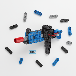 Juego de Bloques de Construcción Educativos para Niños, Juego de Disparos, Bloques de Construcción para Armar, Lanzador de Pistolas, Más de 90 Piezas - Product Image 1