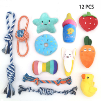 Songshan Toys Vente en gros Produit alimentaire personnalisé pour chiot en peluche pour animaux Accessoires pour animaux de compagnie grinçants Jouets pour chiens Ensemble de jouets à mâcher avec corde Fabricant