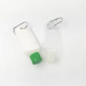 原始设备制造商定制50毫升PETG手消毒凝胶空瓶，带可伸缩夹，翻盖顶盖