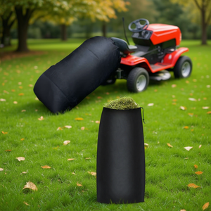 Sac à feuilles pour tracteur de pelouse, 54 pieds cubes, ouverture de 112 pouces, pour accessoires de tondeuse à gazon à braquage zéro, noir - Product Image 2