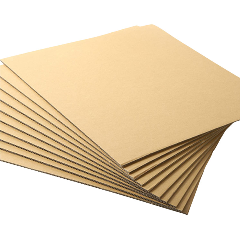 Custom Logo Brown Pappe Corrugated Cardboard Sheets Paper Card Board Package Box Making Corrugated Board