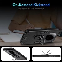 Étui de téléphone hybride PC TPU pour Xiaomi Redmi Note 15 5G/Note 15 Pro 5G/Note 15 Pro +5G avec support magnétique, coque de protection