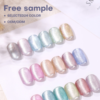 Vernis Gel UV/LED Effet Œil de Chat Marque Propre Sans HEMA Magnétique Fournitures Professionnelles pour Ongles