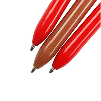 O & Q Stylo à bille de Noël assorti avec capuchon hexagonal long 0.7mm Bleu Noir Acrylique Plastique Stylo enfant Fournisseur OEM/ODM