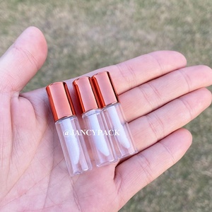JANCY Stock 1Ml Mẫu Nhỏ Rỗng Mỹ Phẩm Wand Ống Bạc Đen Rose Gold Lip Gloss Chai Mini Lỏng Son Môi <span class=keywords><strong>Container</strong></span> - Product Image 3