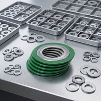 100 Stück spiralförmig gewickelte Dichtungsringe, grüne Metalldichtung, Außendurchmesser 3 mm, Innendurchmesser 2 mm, Dicke, industrielle Verwendung, hohe Temperatur- und Druckbeständigkeit