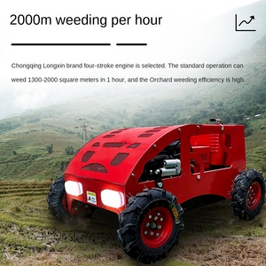 Orchard 500 Remote Control <b>Lawn</b> <b>Mower</b> 7.5HP Gasoline 180mm Max Cutting Wheel Crusher 4-Stroke Industrial 224CC 4-<b>Cylinder</b> Engine - Product Image 3