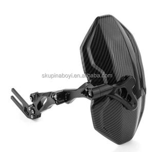 Einstellbare Faux Carbon Fiber Aluminium legierung Motorrad und Fahrrad Heck kotflügel Regenschutz - Product Image 3