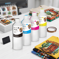 Tinta Printer DTF Putih Winnerjet 1000ML CMYK untuk Transfer Panas Tekstil, Cocok untuk Epson I3200 I1600 Xp600 1390 4720 Tx800