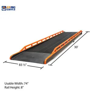 High Quality Mobile Boarding Bridge For Docks Moving With A Forklift Container Dock Ramp