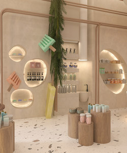 Nhà máy sản xuất mỹ phẩm cửa hàng hiển thị đồ nội thất tùy chỉnh nước hoa kính hiển thị trường hợp kính Son môi đảo truy cập - Product Image 4