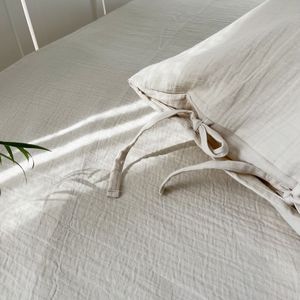 Set di Biancheria da Letto in Cotone Mussolina 100% Lavato con Sensazione Simile al Lino, Certificato Oeko-Tex e Adatto per Chi Soffre di Allergie - Product Image 4