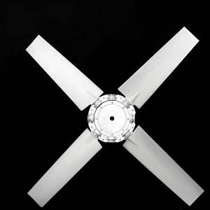 Ventilateur en plastique à flux axial du fabricant OEM avec 4 pales en nylon pour compresseurs d'air - Product Image 4