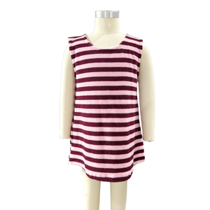 Vestito Estivo Senza Maniche a Righe in Spugna di <span class=keywords><strong>Cotone</strong></span> per Bambina, Personalizzabile, per Neonati e Bambini Piccoli - Offerta Speciale - Product Image 2