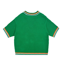 Nouveau Polo Tricoté Homme Été 2026 à Manches Courtes, Luxe Décontracté, Boutonné, Rose Respirant