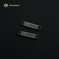 HONMEO Logos métalliques personnalisés pour vêtements, Plaques métalliques, Étiquettes métalliques pour jeans, OEM ODM