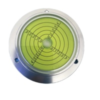 Niveau à bulle en métal REALMAX, pas cher, niveau à disque, niveau à bulle rond en métal, 70x50x15 80x62x15 100x75x20mm, bride avec trou