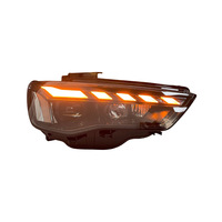 Phares LED pour Audi A3 2013-2016, avec lentille de projecteur LED améliorée (version ancienne vers nouvelle), clignotants séquentiels à défilement ambre, Plug and Play