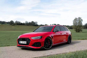 For 2020-2021 AUDI RS4 Upgrade Carbon Fiber Body Kit RS4 Upgrade ABT Style Front Lip <strong>Diffuser</strong> Spoiler Spoiler Wing Body Kit - Product Image 2