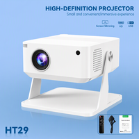 Nouveau projecteur CRT HT29 transfrontalier, best-seller, 720P HD 4K, mini projecteur portable pour home cinéma, fonctionnalité PTZ sans fil, 3D intégré, sans fil