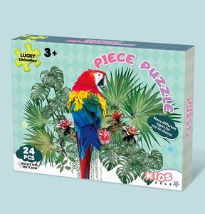 24 pezzi colorato uccello pappagallo <span class=keywords><strong>Puzzle</strong></span> giocattolo per bambini educazione precoce bella arte estetica <span class=keywords><strong>Puzzle</strong></span> Set di gioco per arte della parete - Product Image 4