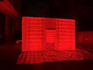 Gigante iluminado LED portátil inflable fiesta tienda club nocturno inflable club nocturno cubo - Product Image 4